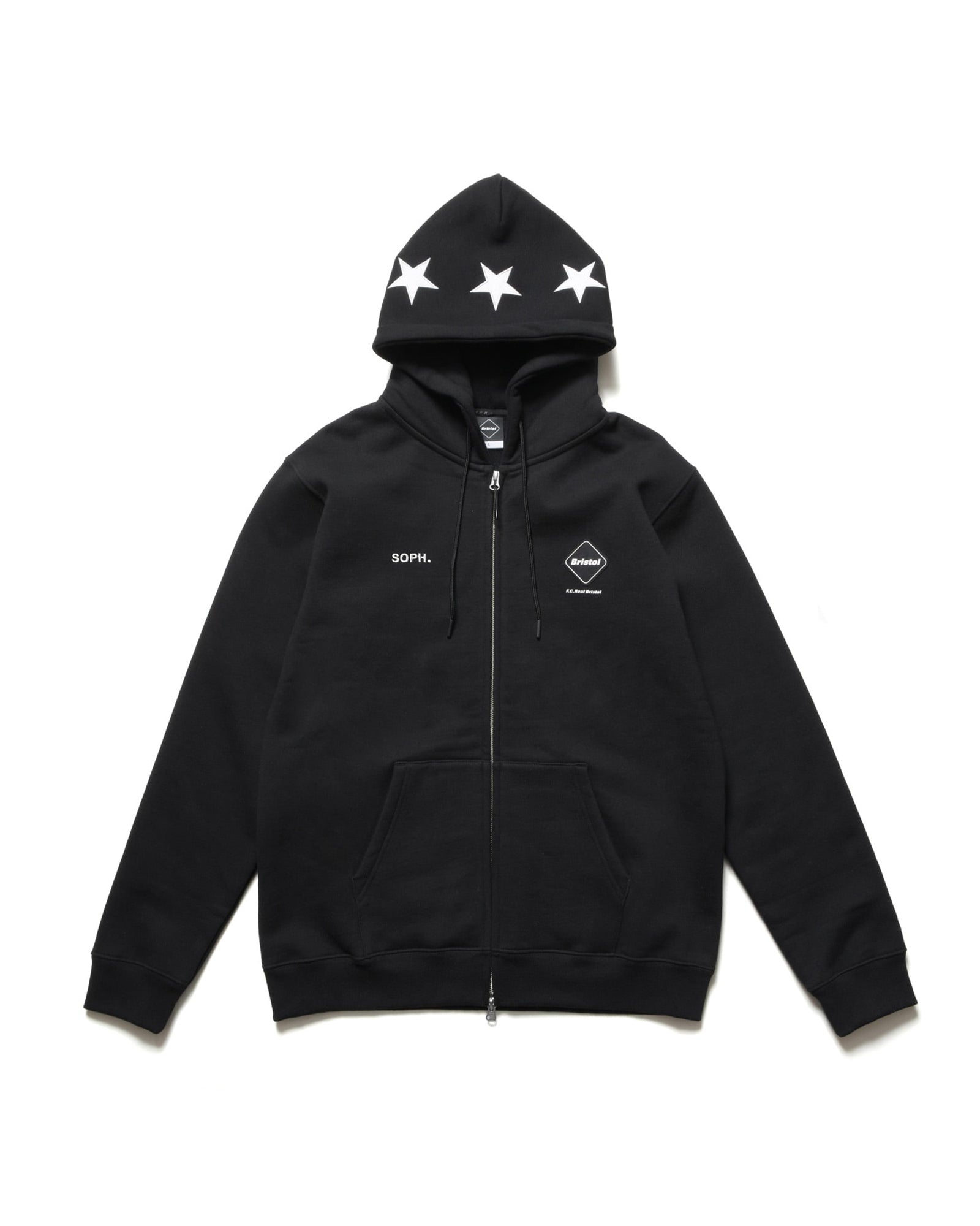 STAR LOGO  ZIP UP SWEAT HOODIE