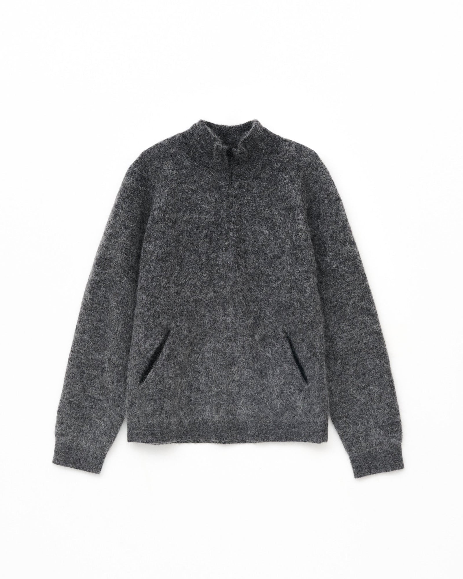 ESSENCE MOHAIR MIXED KNIT TOP