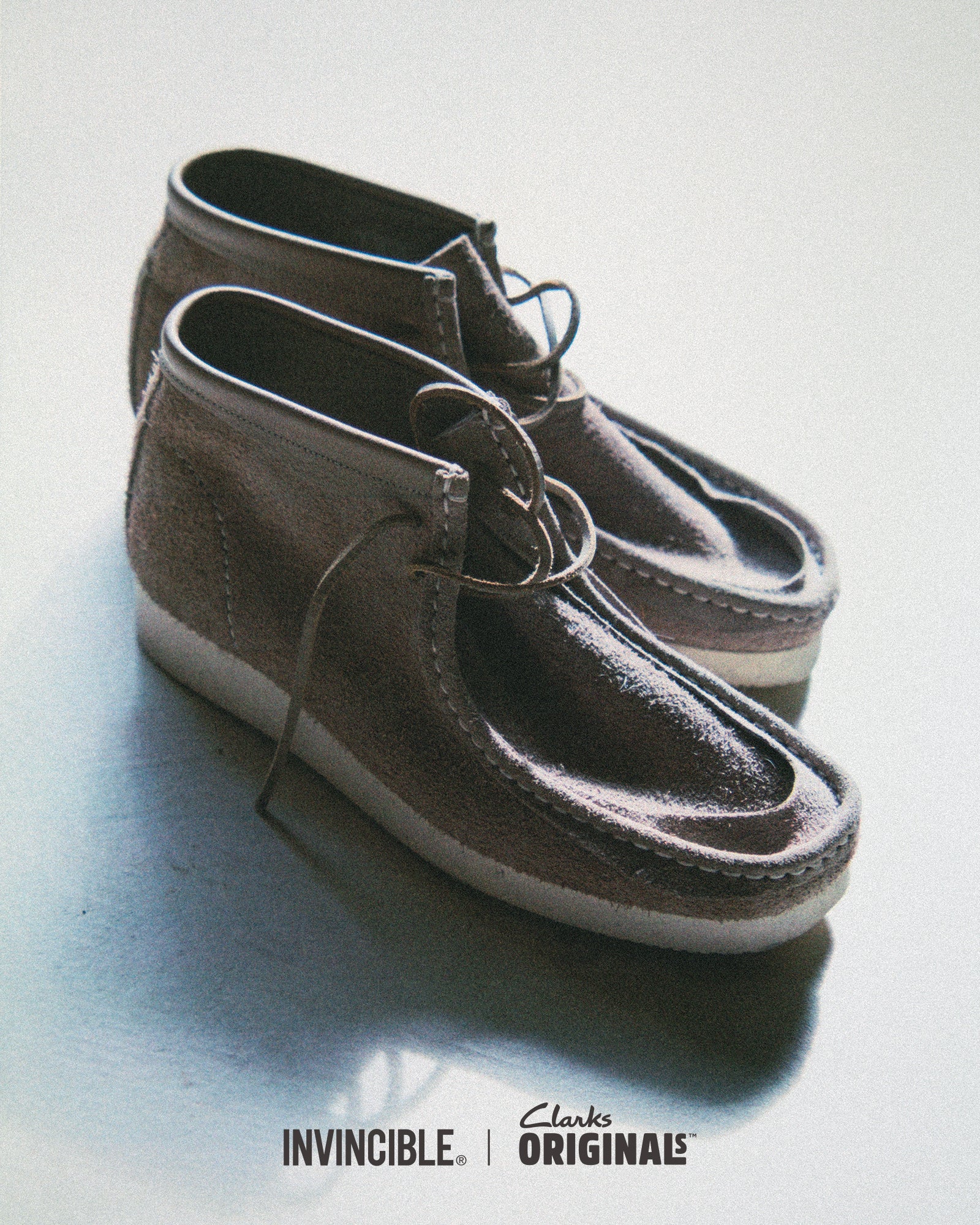 INVINCIBLE® x CLARKS ORIGINAL WALLABEE REIMAGINED(BLACK