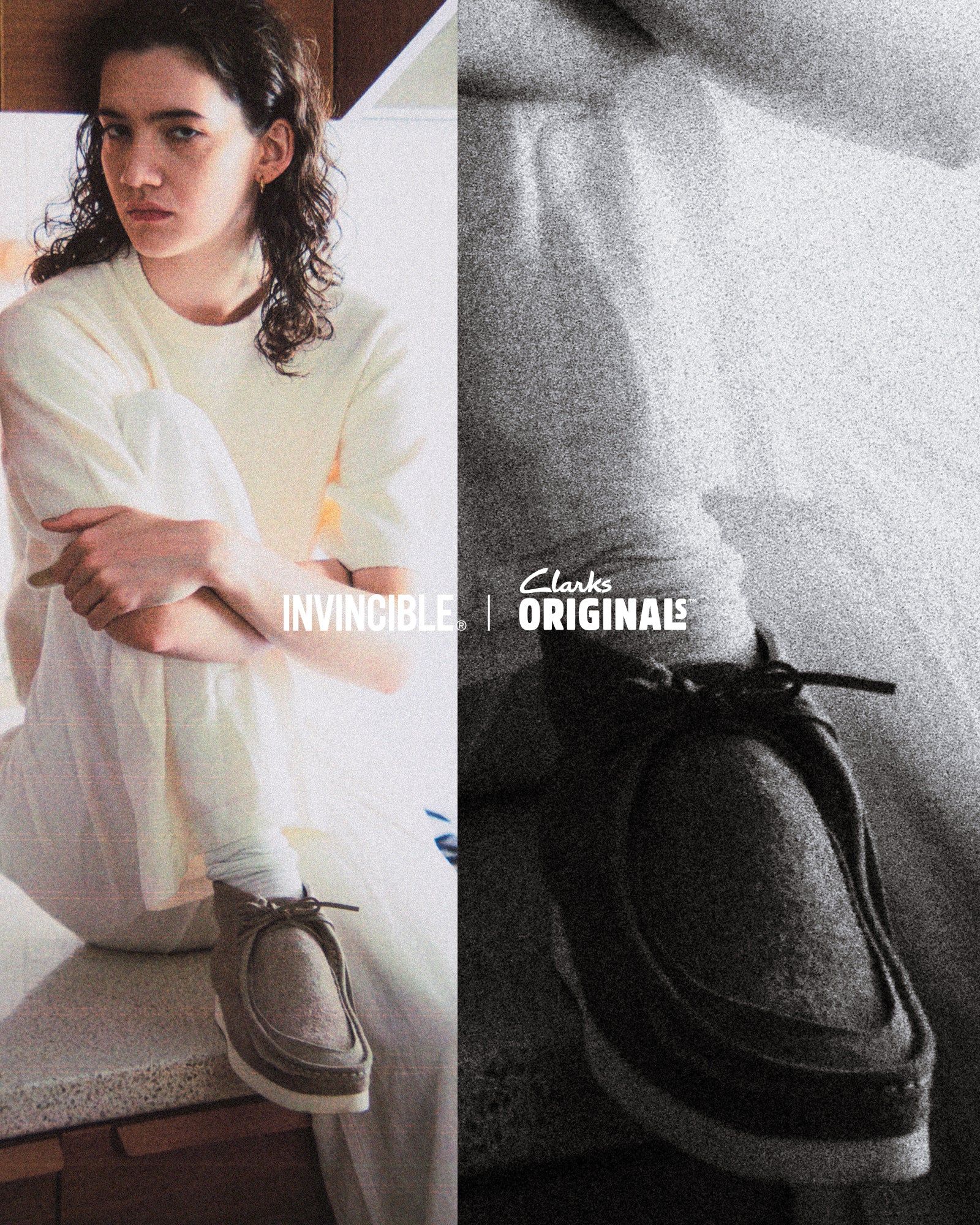 INVINCIBLE® x CLARKS ORIGINAL WALLABEE REIMAGINED(BLACK
