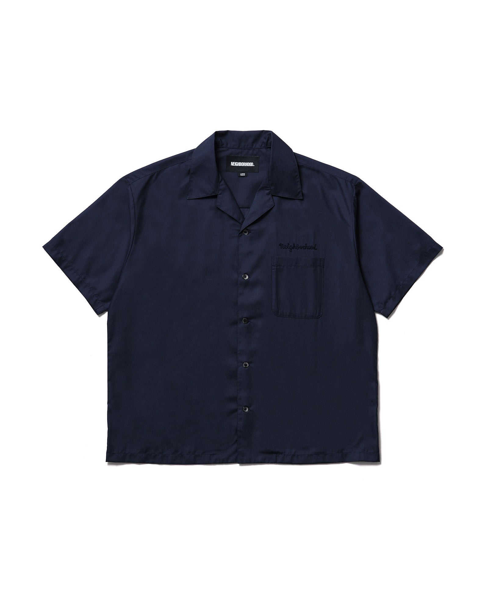 SOLID COLOR HAWAIIAN SHIRT SS
