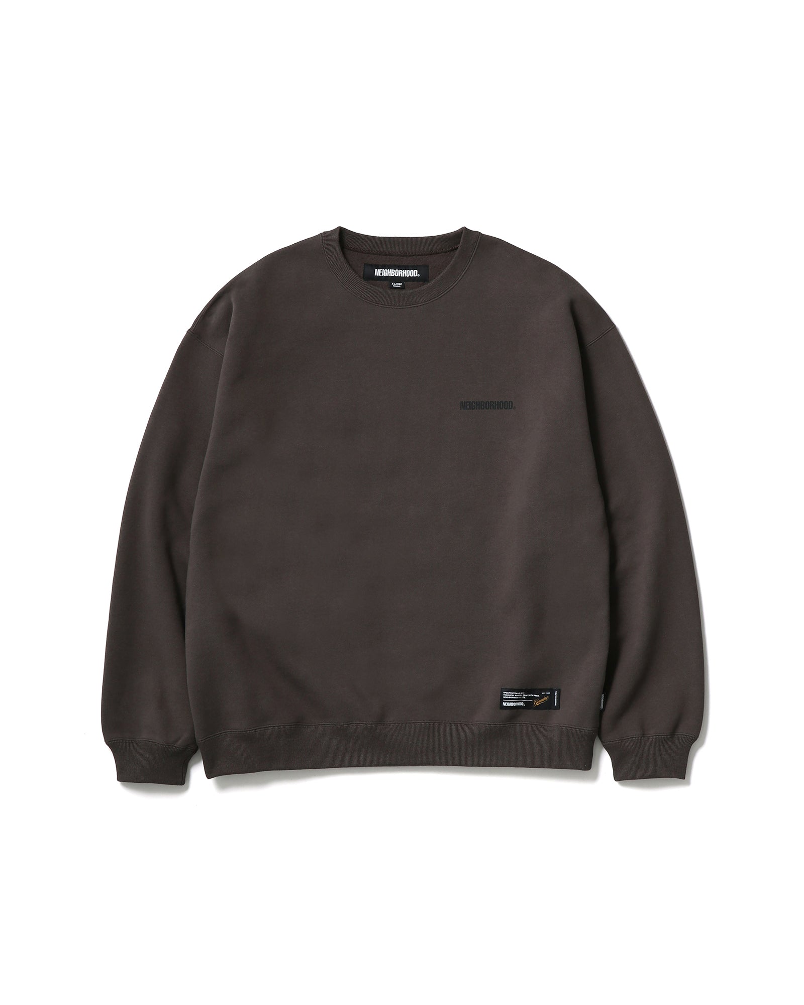 PLAIN SWEAT CREWNECK LS