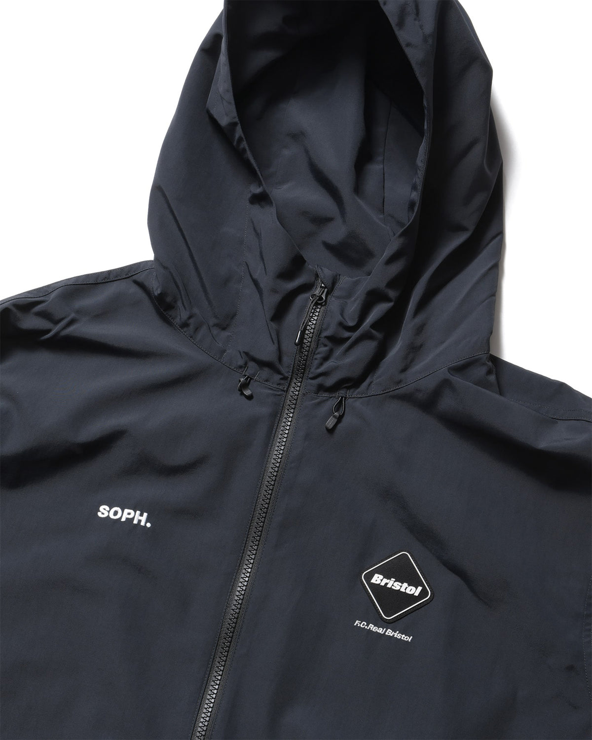 SUPPLEX NYLON HOODED BLOUSON