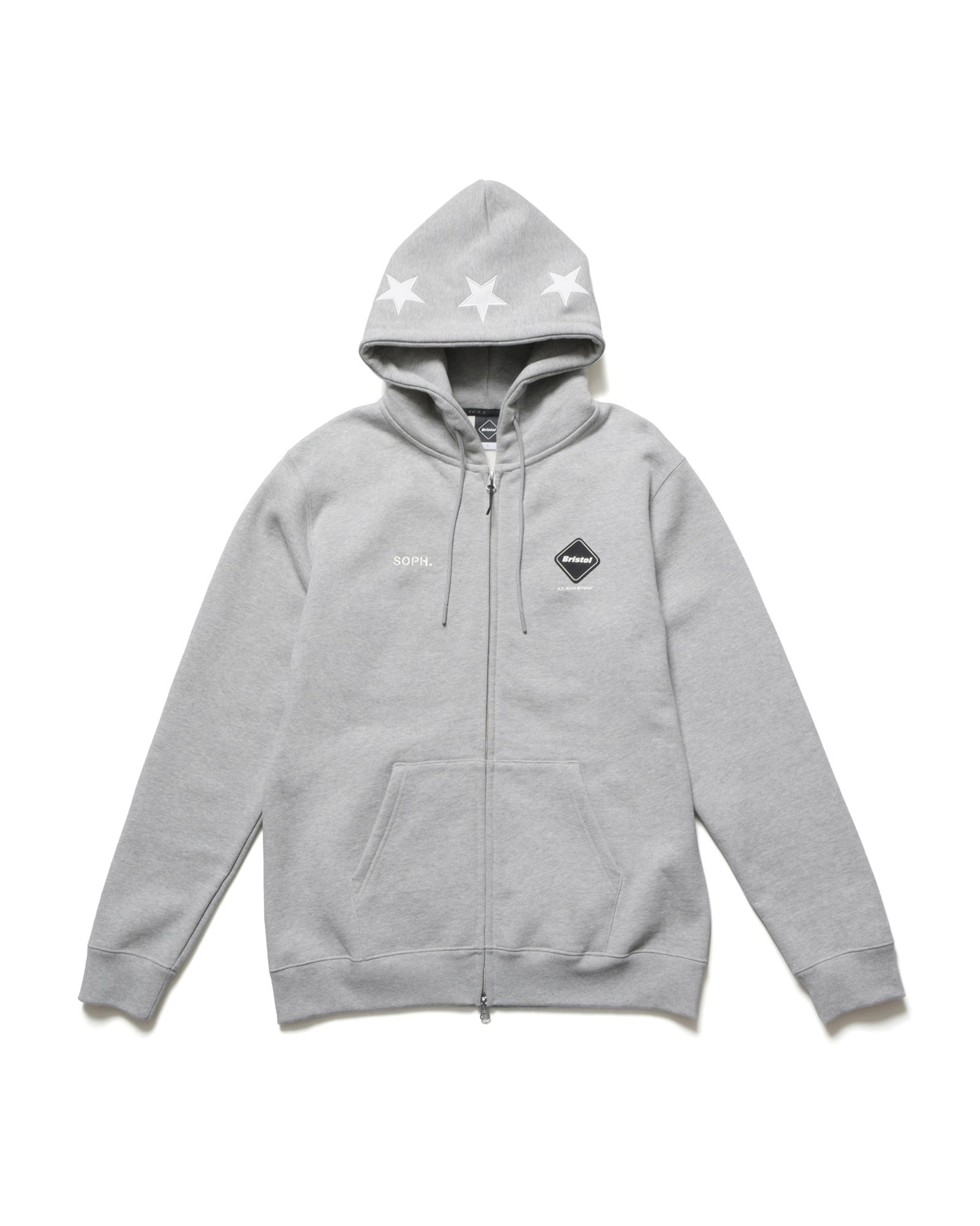 STAR LOGO  ZIP UP SWEAT HOODIE