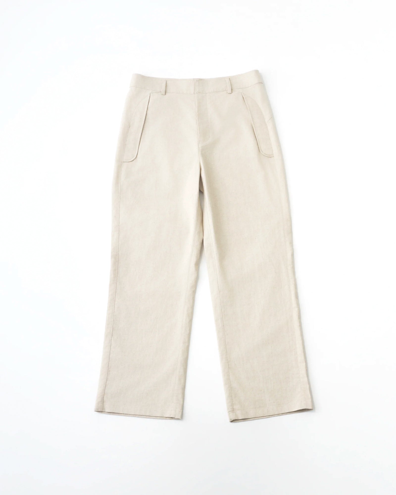 PATH LINEN COTTON MIXED TROUSER