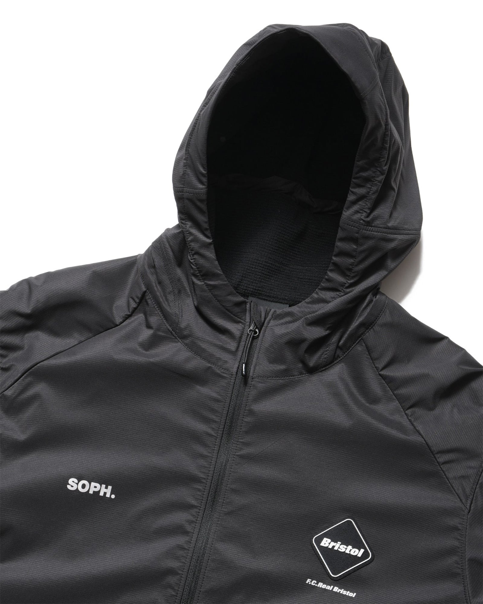 GRID FLEECE HYBRID HOODIE