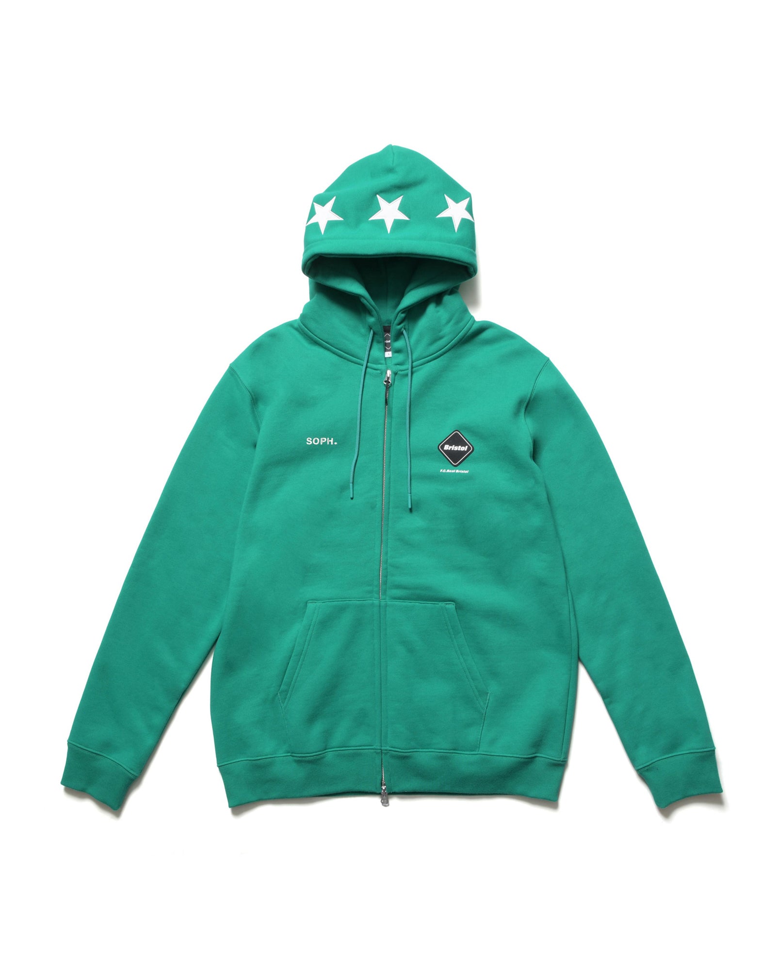 STAR LOGO  ZIP UP SWEAT HOODIE